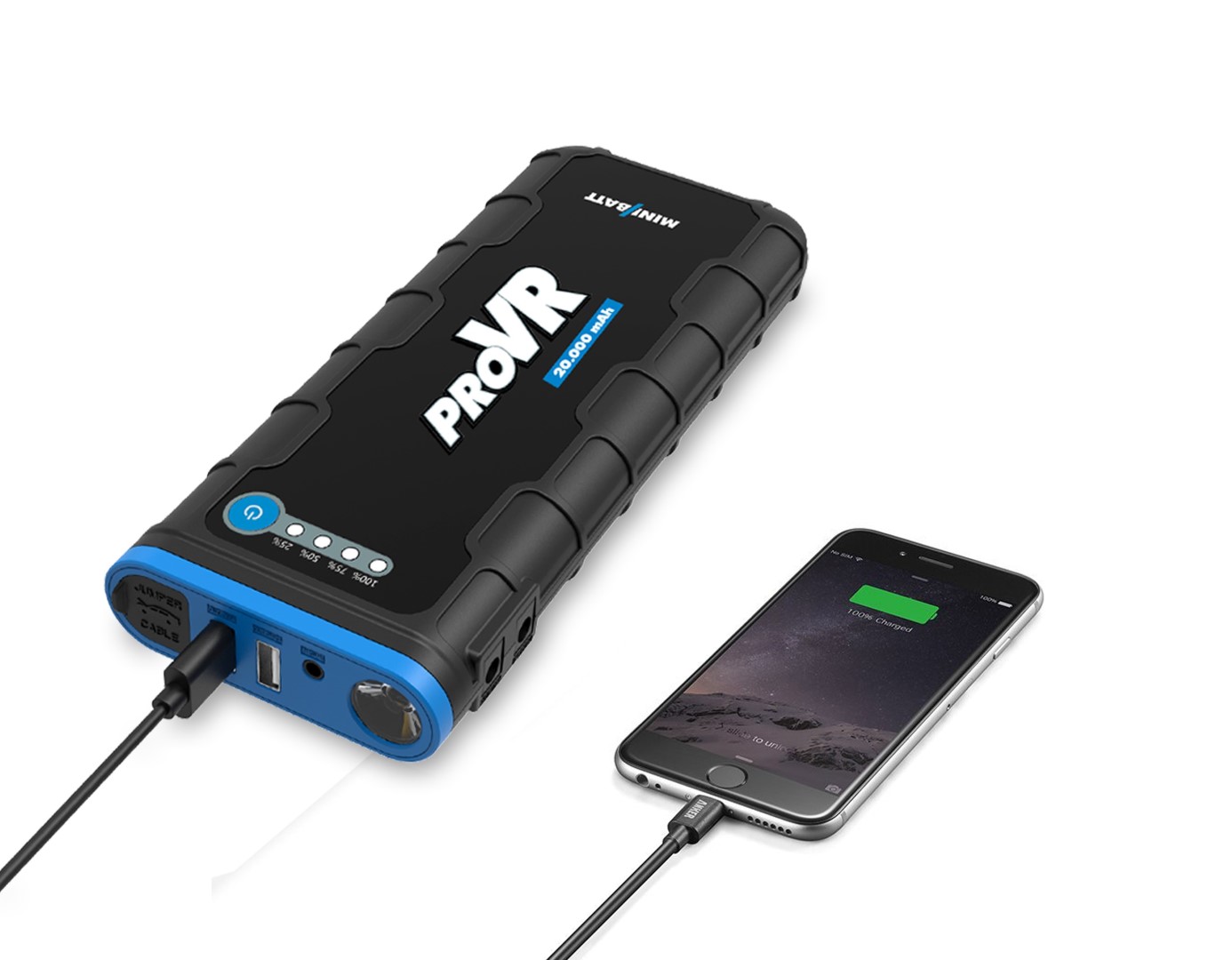 Arrancador y Cargador de bater/ía Minibatt Pocket
