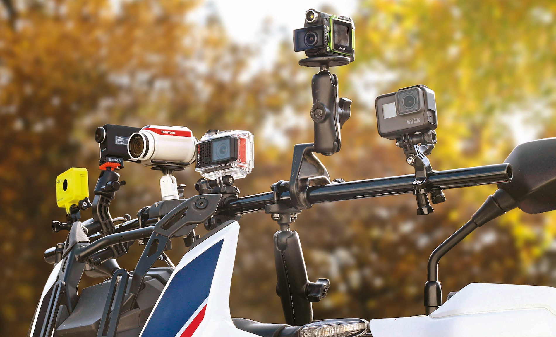 Manillar de Bicicleta Bici Acción Cámara Soporte Soporte Abrazadera de Montaje para Gopro Cámara