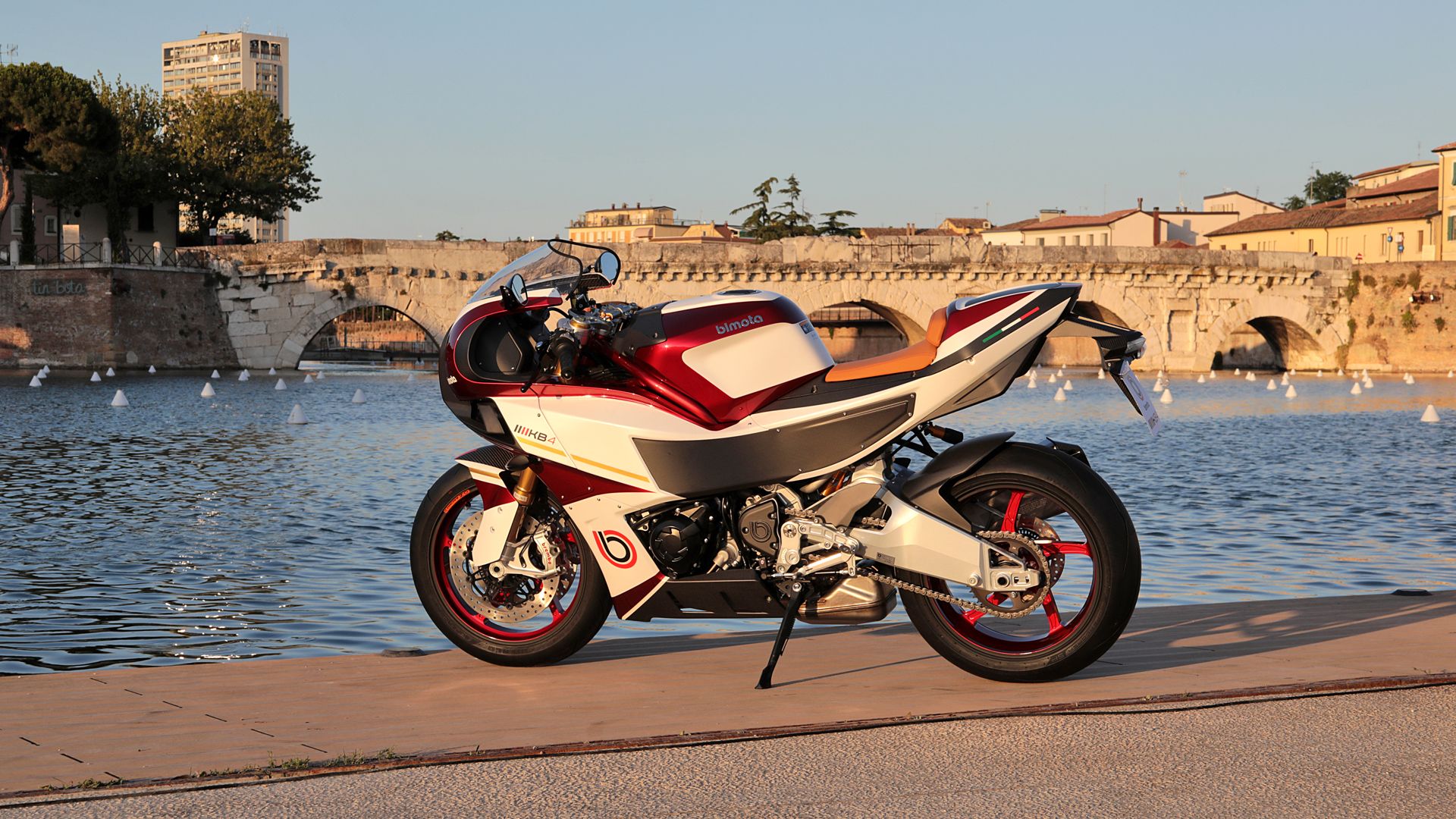 Bimota KB4 dock view back 3 4 left 01