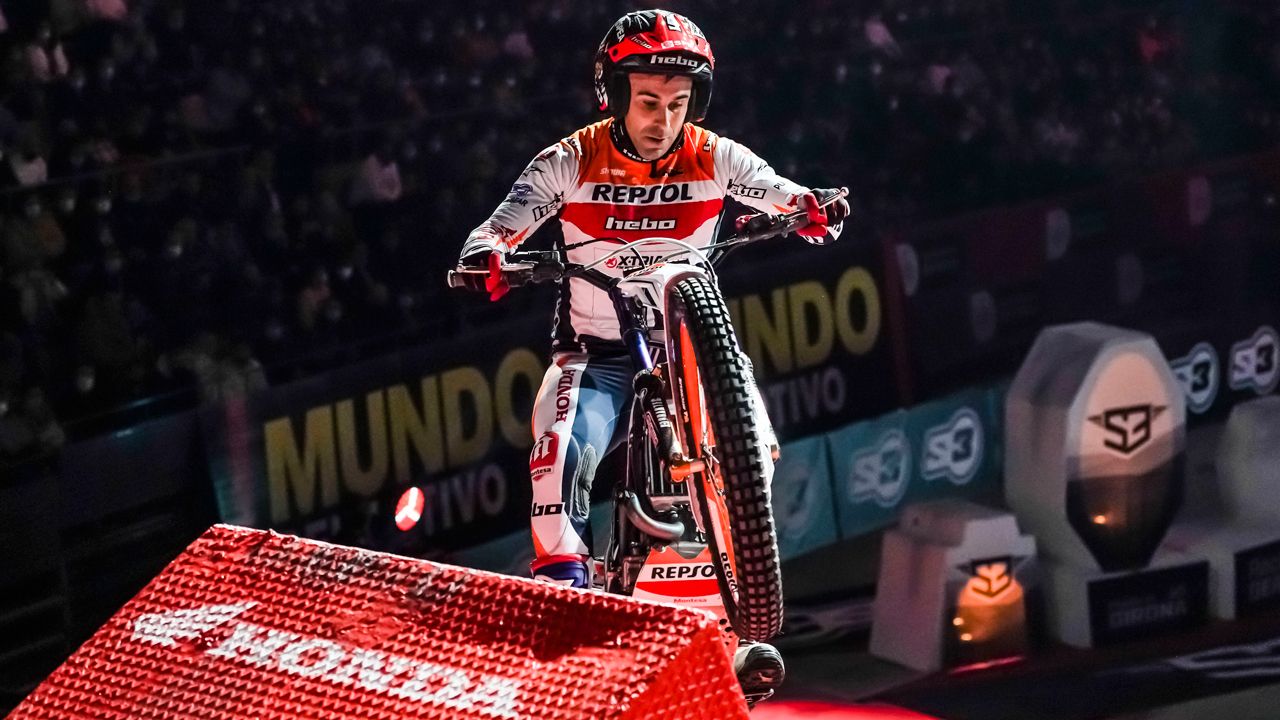 Toni Bou: “las carreras de trial indoor son mi hábitat natural”.