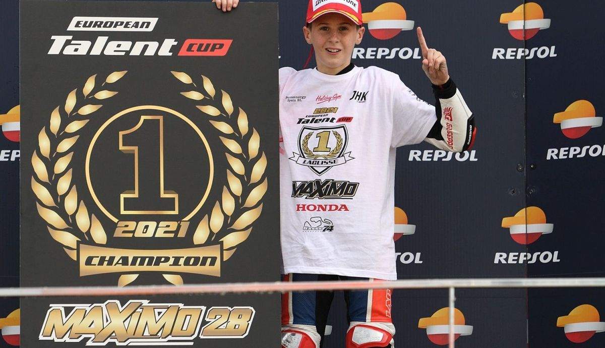 Máximo Martínez campeón de la European Talent Cup 2021 Máximo Martínez campeón de la European Talent Cup 2021
