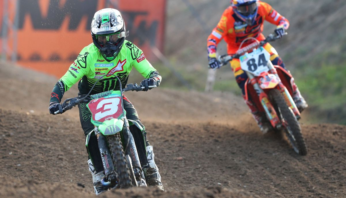 Romain Febvre peleó por el título de MXGP 2021 hasta el final con Jeff Herlings Romain Febvre peleó por el título de MXGP 2021 hasta el final con Jeff Herlings