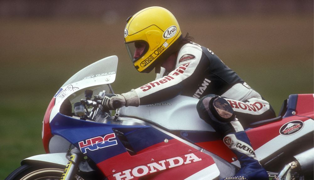 Joey Dunlop en la Isla de Man. Fuente Gold & Goose Joey Dunlop en la Isla de Man. Fuente Gold & Goose
