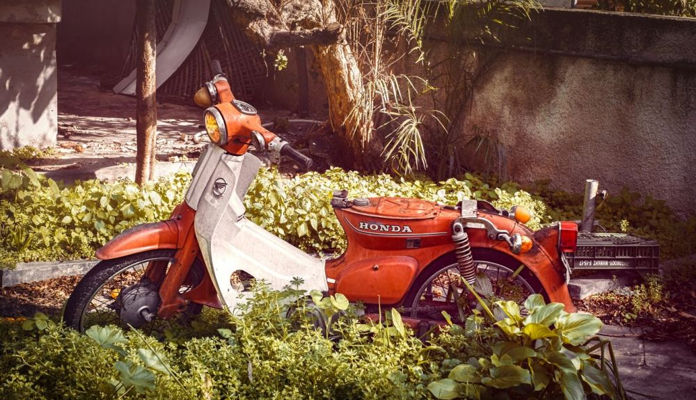 Antigua Honda Super Cub abandonada. Fuente: iStock/Roberto Antigua Honda Super Cub abandonada. Fuente: iStock/Roberto