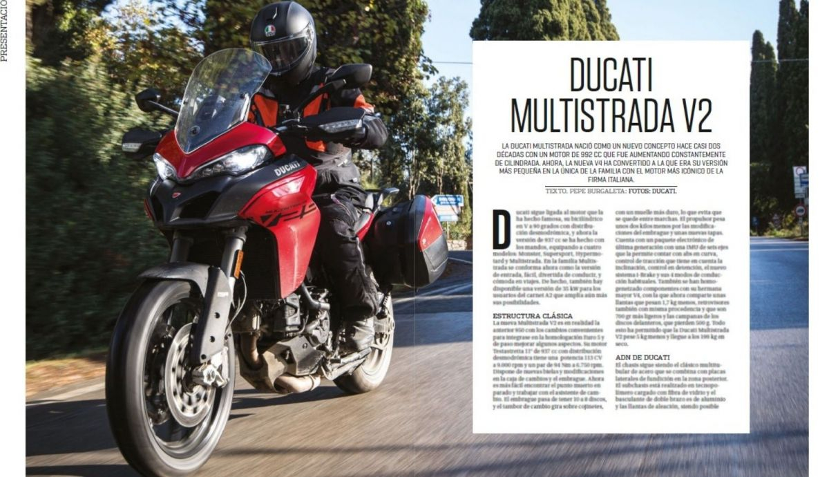 La Ducati Multistrada V2 en el nuevo número de MOTOCICLISMO La Ducati Multistrada V2 en el nuevo número de MOTOCICLISMO