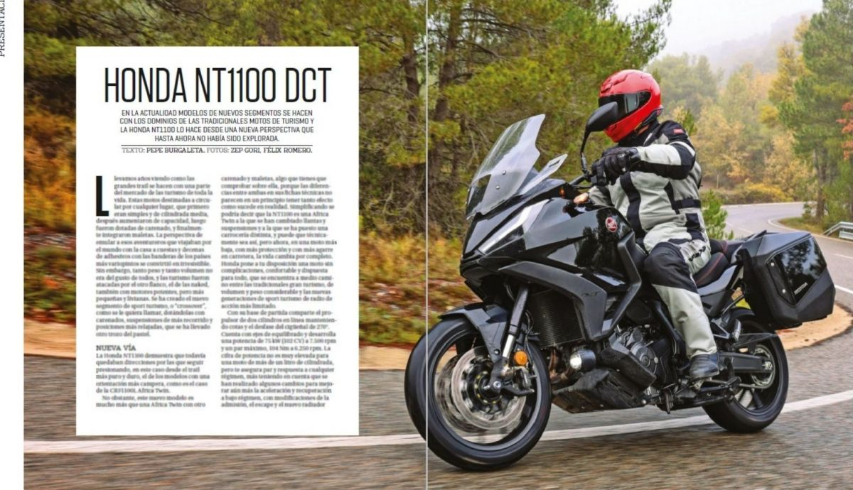 La Honda NT1100 DCT en el nuevo número de MOTOCICLISMO La Honda NT1100 DCT en el nuevo número de MOTOCICLISMO