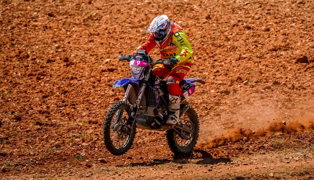 Sara García durante la Baja Aragón 2021, en la que se llevó la victoria Sara García durante la Baja Aragón 2021, en la que se llevó la victoria