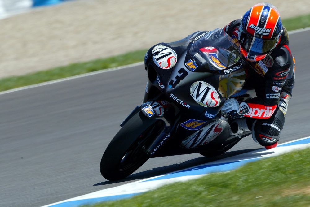 Marco Melandri en Jerez en 2002. Fuente: Gold & Goose