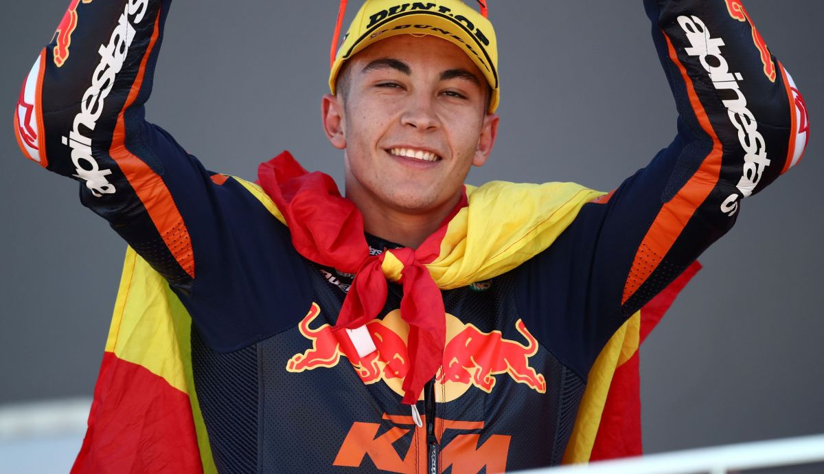 Raúl Fernández ha conseguido hasta ocho victorias en su primer año en Moto2 Raúl Fernández ha conseguido hasta ocho victorias en su primer año en Moto2