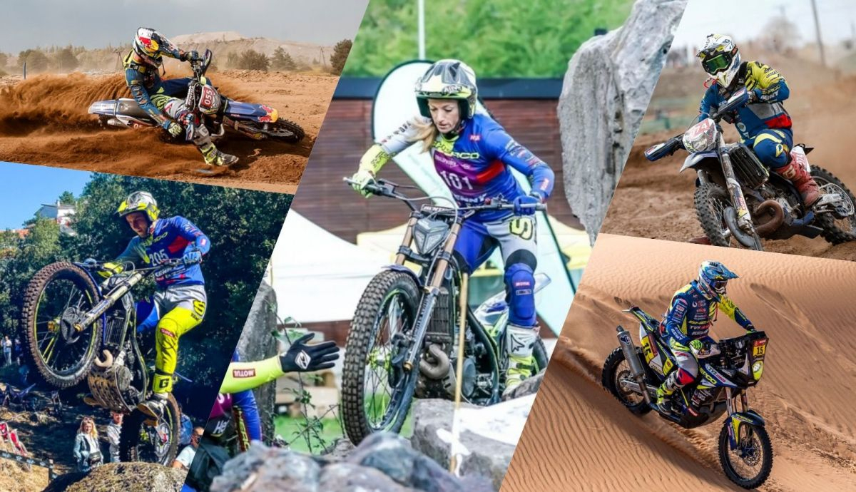 Emma Bristow, Wade Young, Mario Román, Jack Peace y Lorenzo Santolino han triunfado con Sherco en 2021 Emma Bristow, Wade Young, Mario Román, Jack Peace y Lorenzo Santolino han triunfado con Sherco en 2021