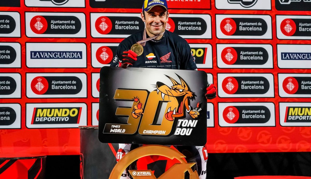 Toni Bou conquistó su trigésimo título mundial al ganar el X Trial 2021 Toni Bou conquistó su trigésimo título mundial al ganar el X Trial 2021