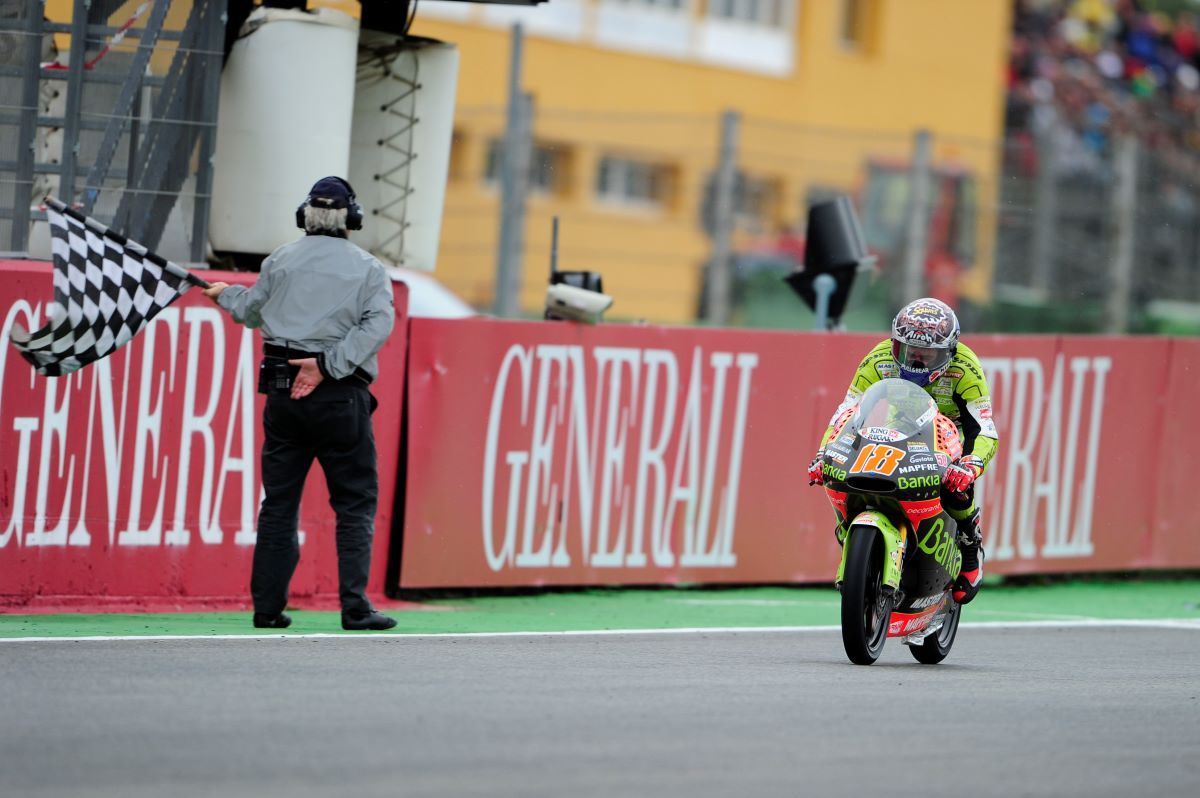 Nico Terol, del Team Aspar, en el GP de Valencia de 2011. Fuente: Gold & Goose