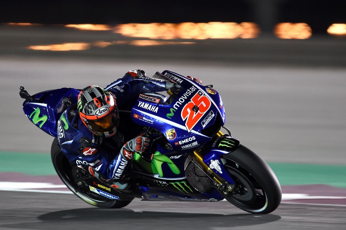 Maverick Viñales en Qatar 2017. Fuente: Gold & Goose