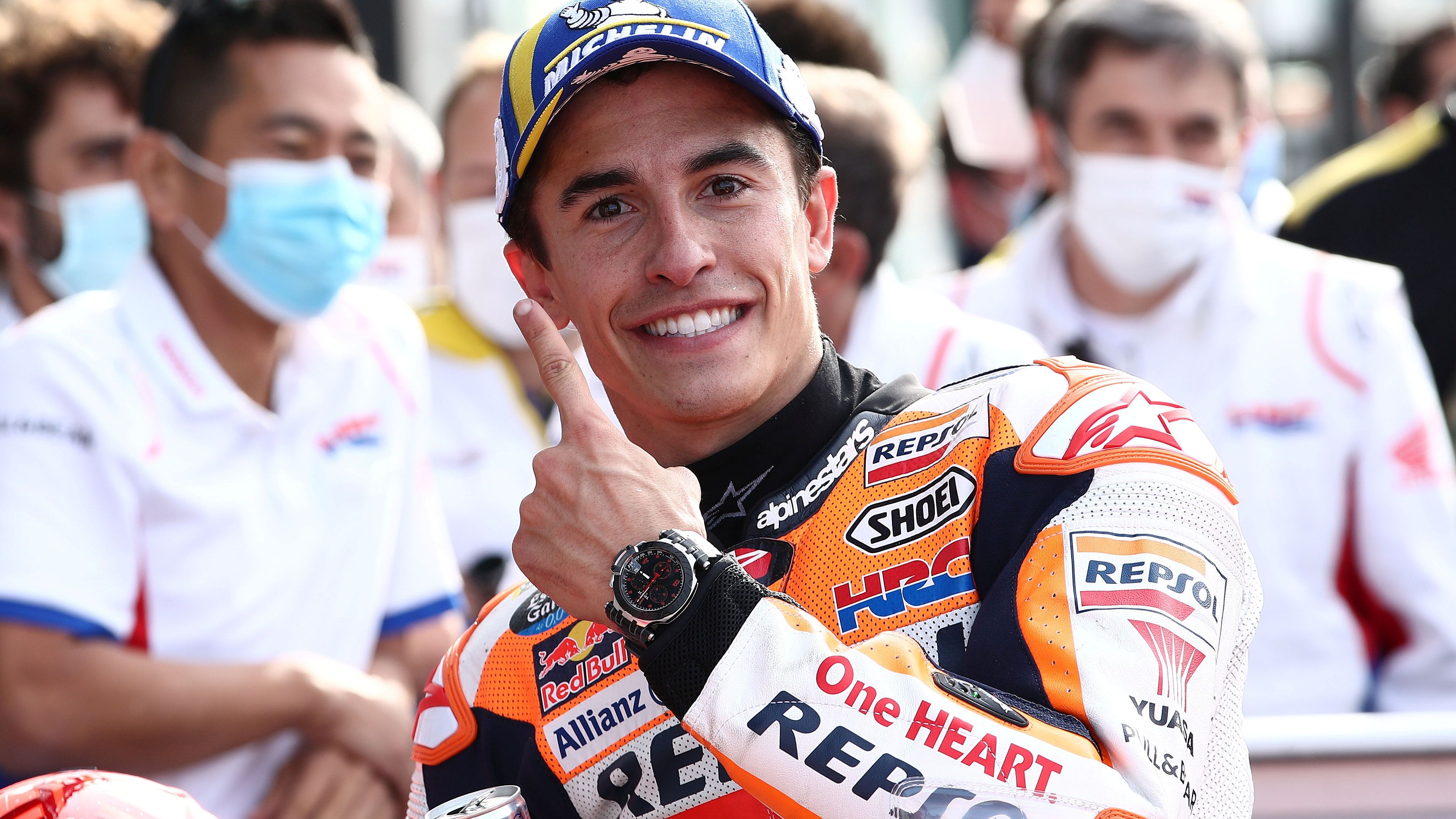Marc Márquez logró su tercera y última victoria de 2021 en Misano antes de ser baja por diplopía