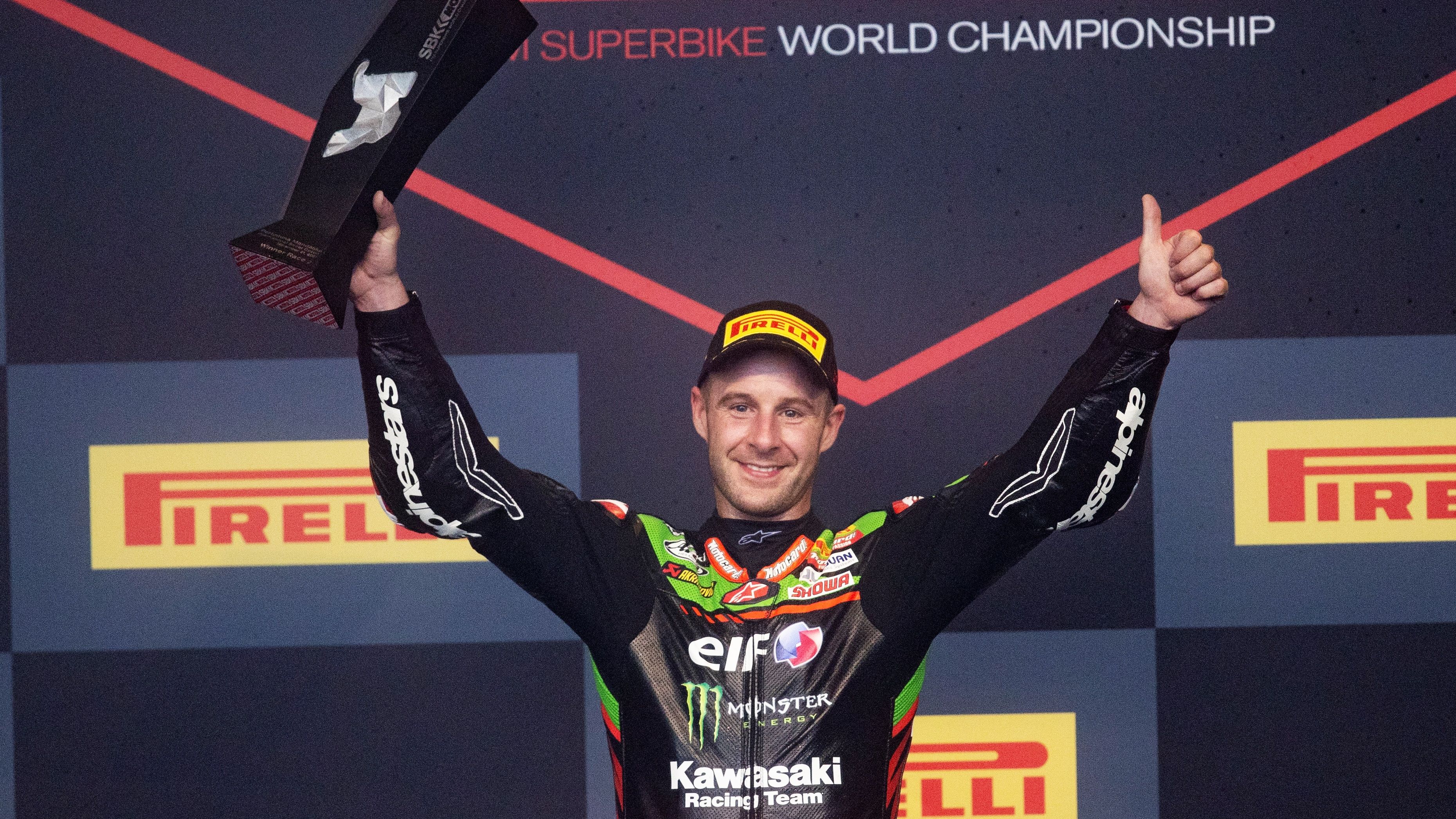 Jonathan Rea en una de sus múltiples victorias