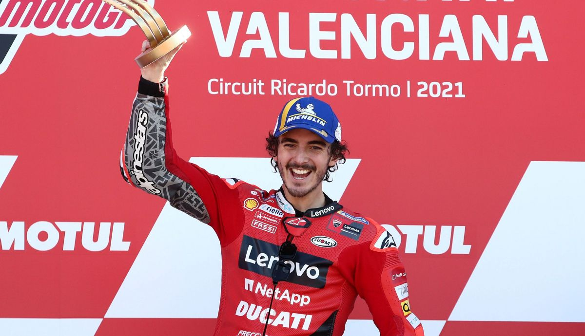 Pecco Bagnaia cerró MotoGP 2021 con su cuarta victoria del año en Valencia Pecco Bagnaia cerró MotoGP 2021 con su cuarta victoria del año en Valencia
