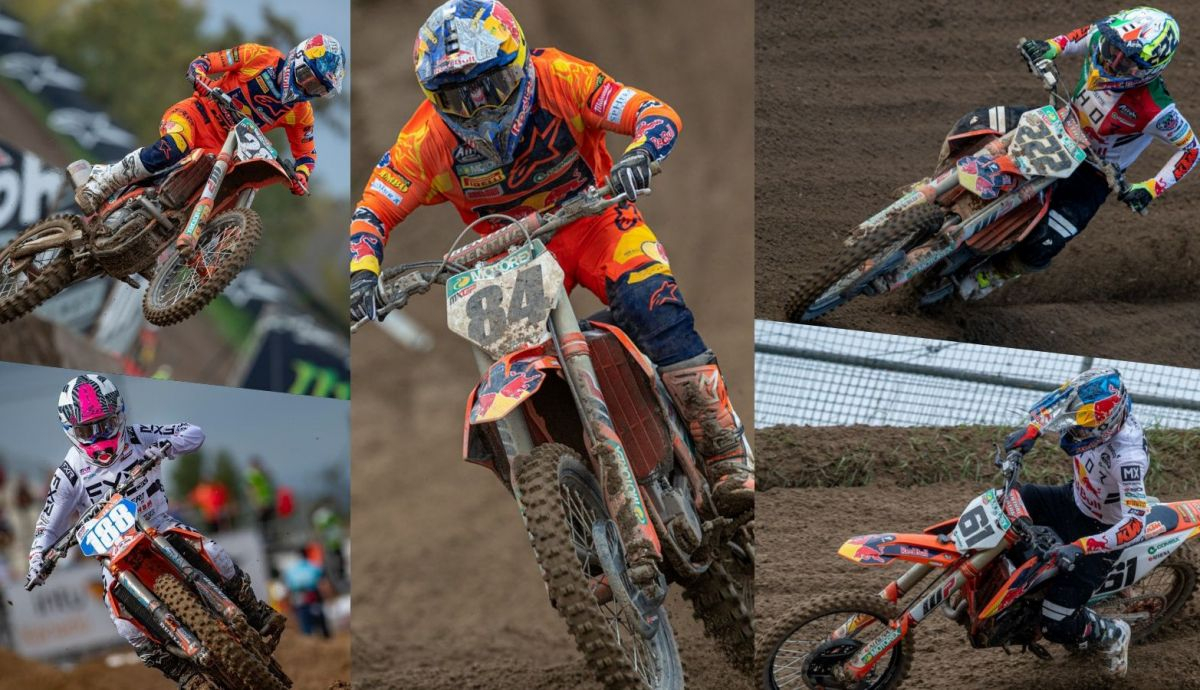 Jeff Herlings, Tom Vialle, Tony Cairoli, Shana van der Vlist y Jorge Prado han ganado grandes premios de MX con KTM en este 2021 Jeff Herlings, Tom Vialle, Tony Cairoli, Shana van der Vlist y Jorge Prado han ganado grandes premios de MX con KTM en este 2021