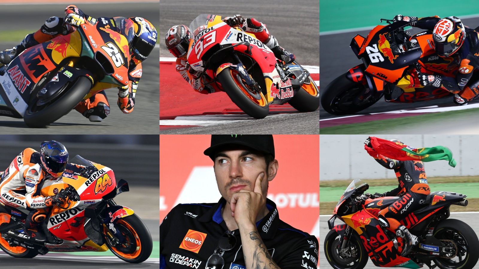Raúl Fernández, Marc Márquez, Dani Pedrosa, Pol Espargaró, Maverick Viñales y Miguel Oliveira protagonizan los artículos más vistos de MotoGP en 2021