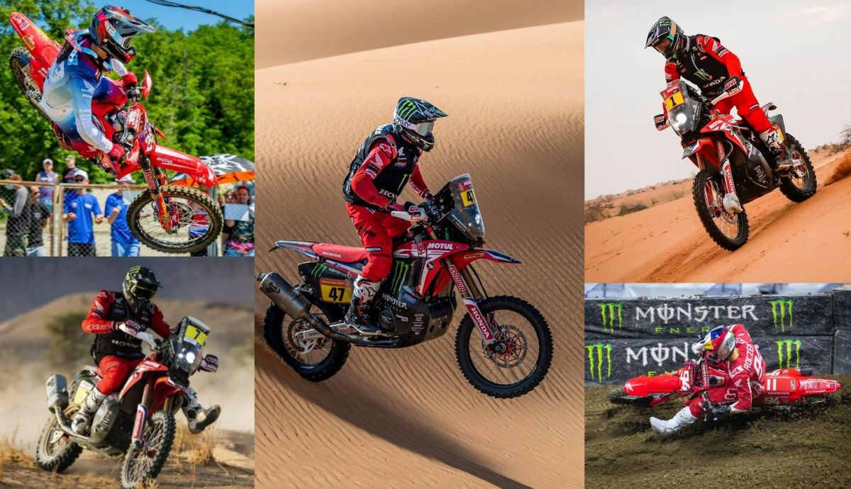 Tim Gajser, Kevin Benavides, Ricky Brabec, Pablo Quintanilla y Ken Roczen han sido protagonistas offroad en 2021 con Honda