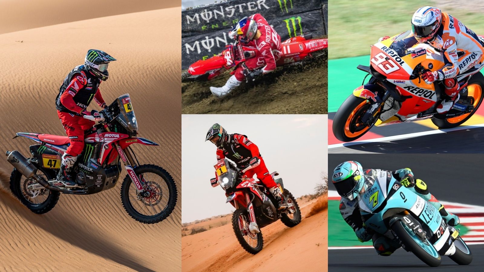 Kevin Benavides logró el Dakar con Honda en 2021, donde también brillaron Ken Roczen, Marc Márquez, Ricky Brabec o Dennis Foggia
