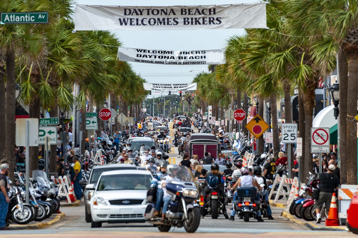 La Daytona Beach Bike Week es la mayor concentración del mundo. Fuente: iStock/Jerry Ballard