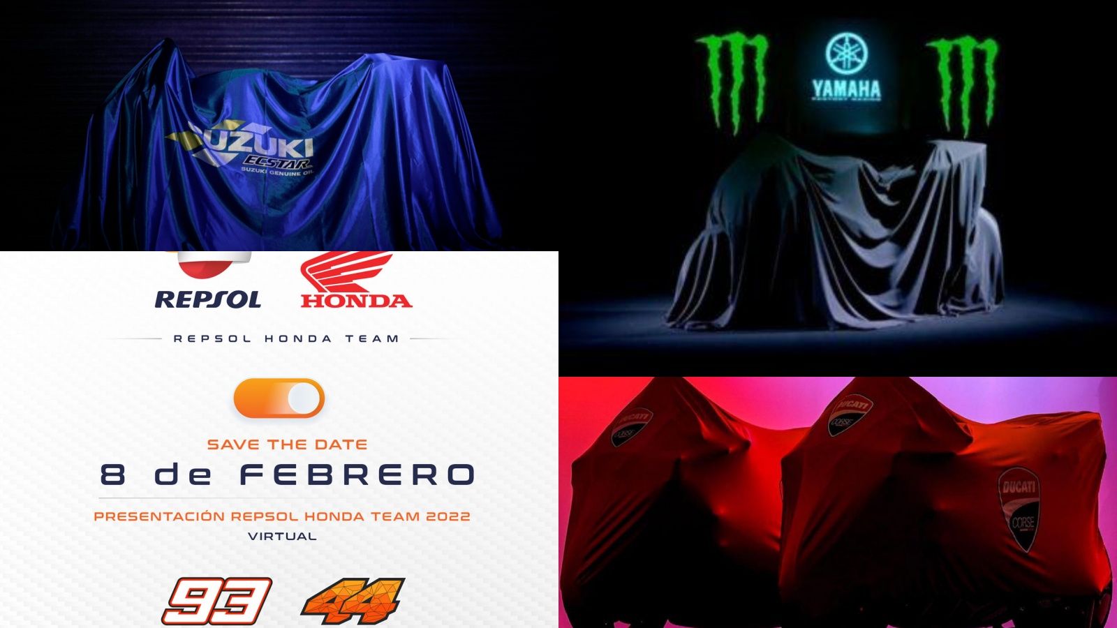 Fechas de las presentaciones de los equipos de MotoGP para 2022
