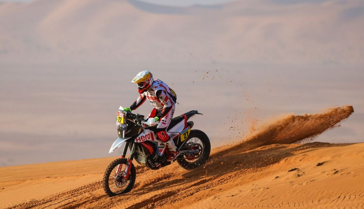 Joaquim Rodrigues ha conseguido en el Dakar 2022 el primer triunfo en la historia de Hero Joaquim Rodrigues ha conseguido en el Dakar 2022 el primer triunfo en la historia de Hero