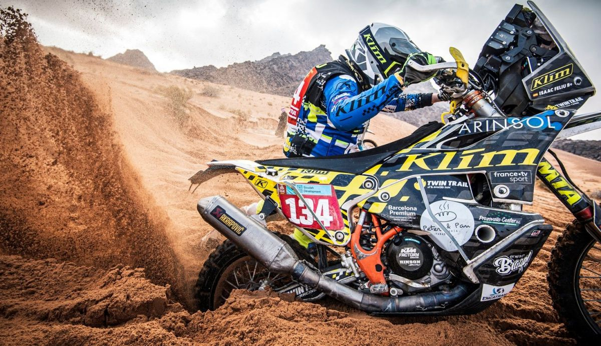 Isaac Feliu durante la primera etapa del Dakar 2022 Isaac Feliu durante la primera etapa del Dakar 2022
