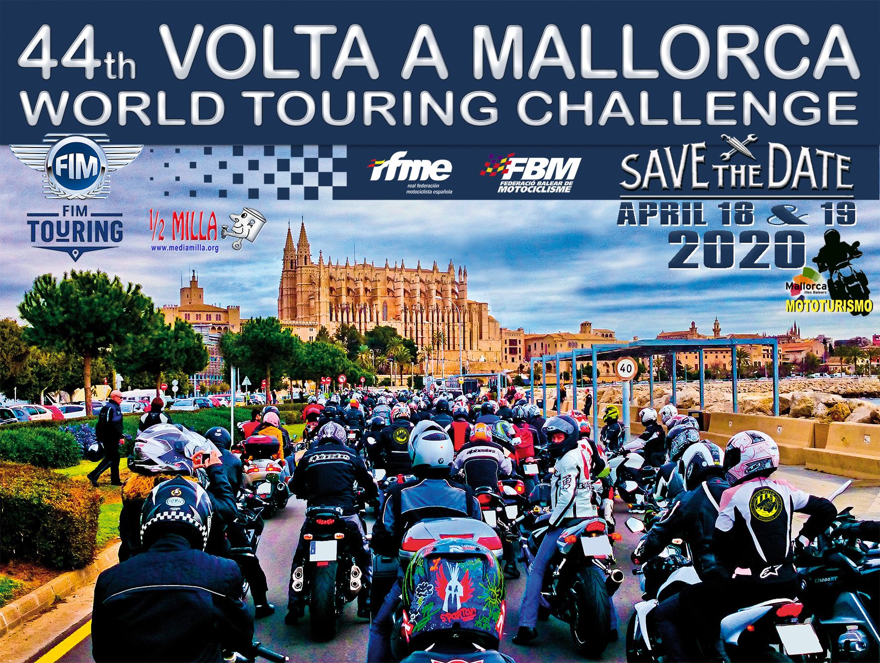 Cartel de la 44 Volta Internacional a Mallorca en Moto / MEDIA MILLA SPORTCLUB