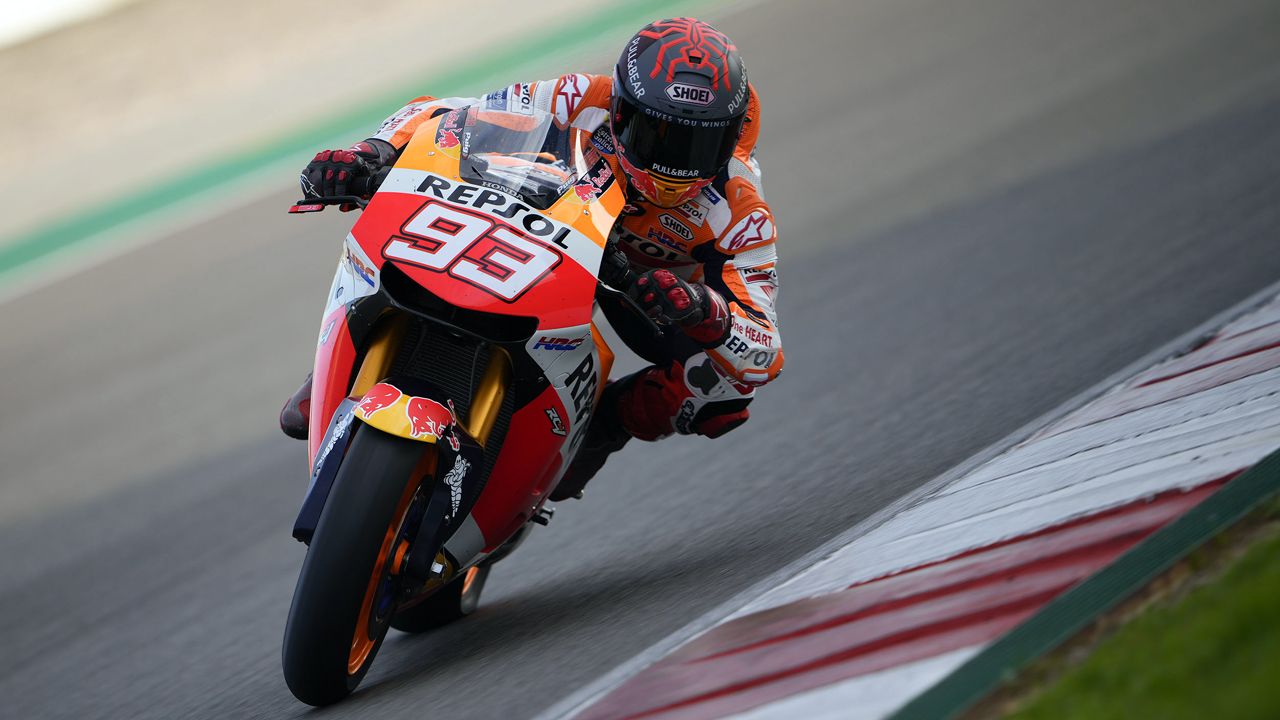 Ensayo “positivo” de Marc Márquez en Portimao que ya piensa en el inicio de MotoGP 2022 (Foto: Repsol Media)   