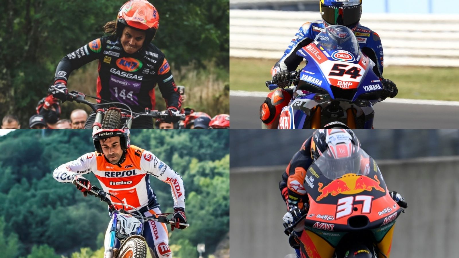 Laia Sanz, Toprak Razgatlioglu, Toni Bou y Pedro Acosta, mejores pilotos 2021
