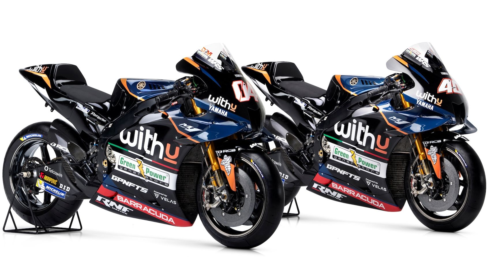 Las Yamaha YZR M1 del WithU RNF que llevarán en MotoGP 2022 Andrea Dovizioso y Darryn Binder
