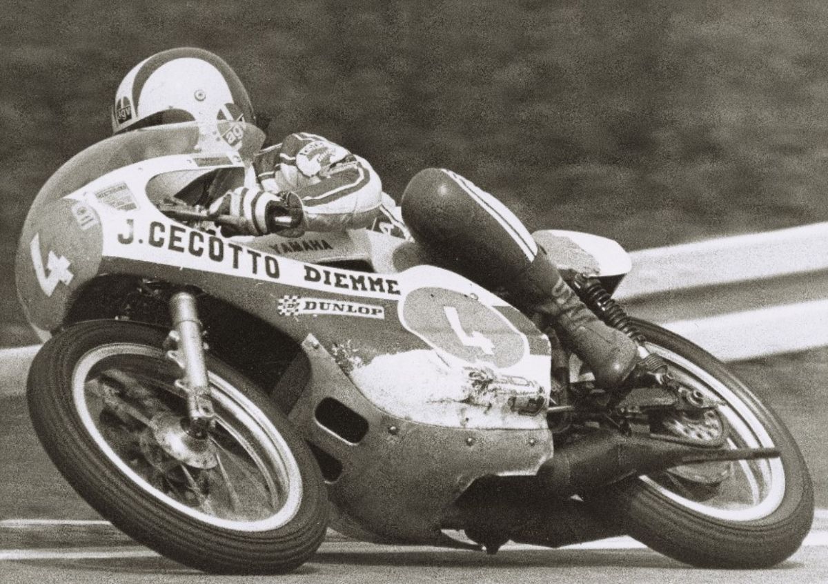 Imagen de Johnny Cecotto en plena carrera / Credit: Maurice Büla © FIM