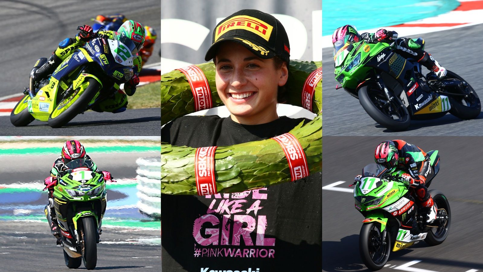 Ana Carrasco conquistó el título mundial de Supersport 300 en 2018 pero logró victorias también en 2017, 2019, 2020 y 2021