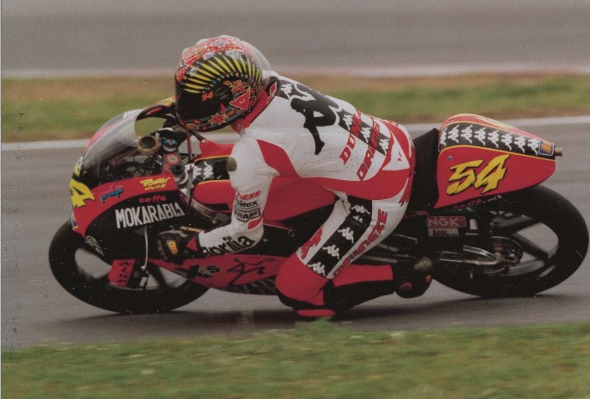 Imagen de Manuel Poggiali subido a su moto / Credit: Maurice Büla © FIM
