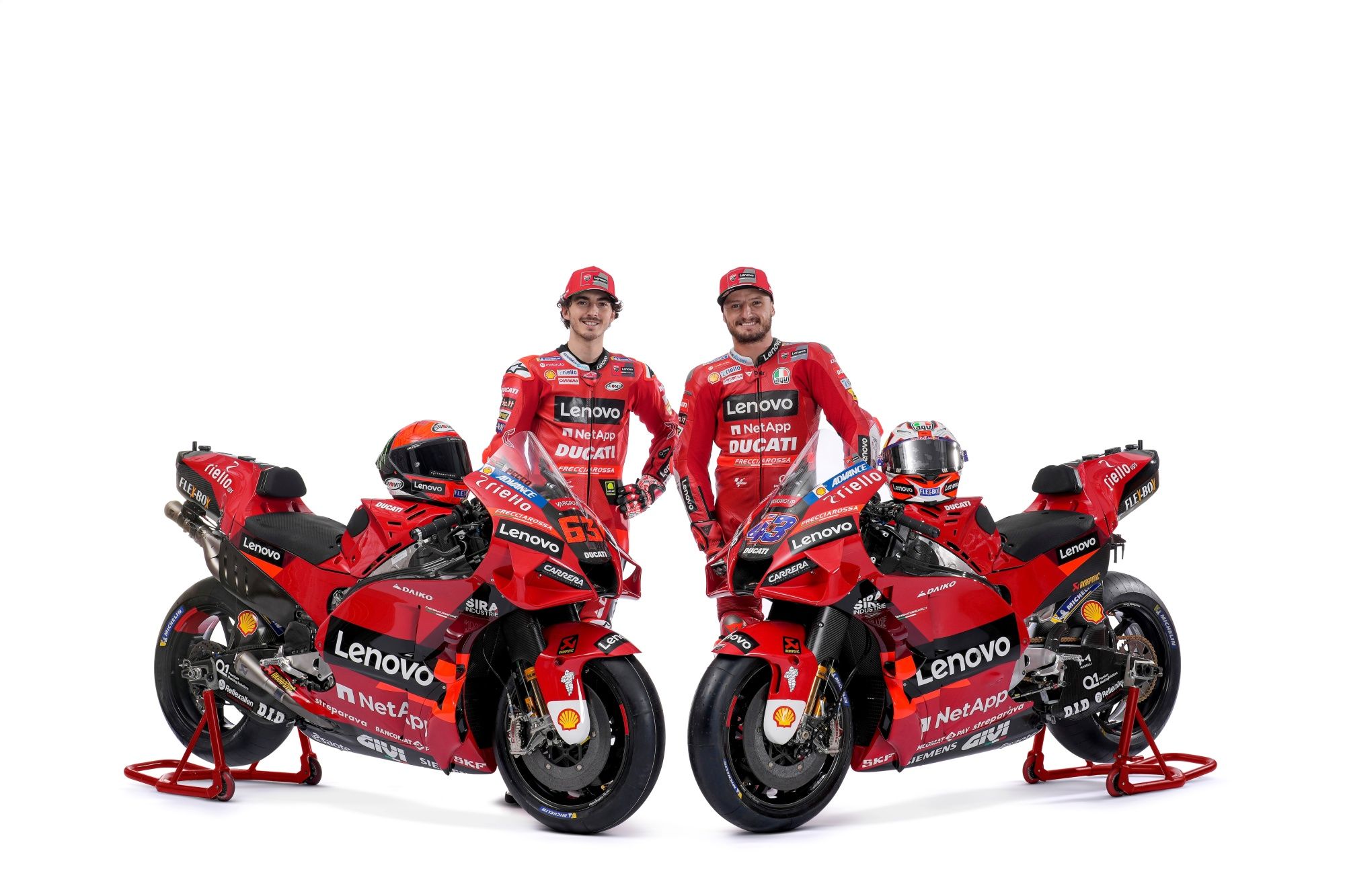 Ducati Desmosedici GP22 Lenovo MotoGP 2022 Pecco Bagnaia Jack Miller 24