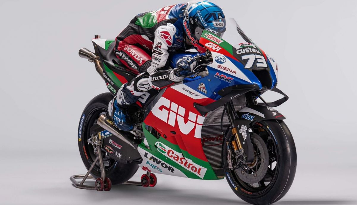 Álex Márquez sobre la Honda RC213V del LCR Castrol que llevará en MotoGP 2022 Álex Márquez sobre la Honda RC213V del LCR Castrol que llevará en MotoGP 2022