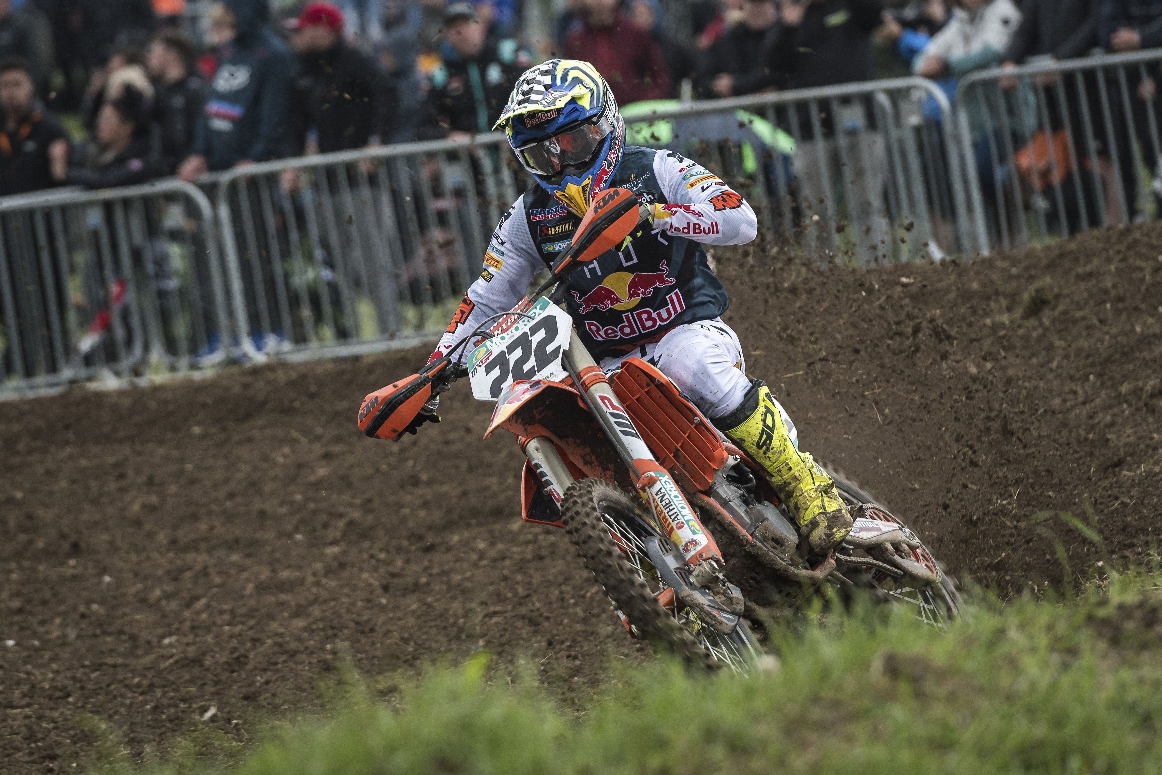 Toni Cairoli en el Round 2 del MXGP/MX2 Motocross World Championship - Matterley Basin en Gran Bretaña en 2021. Fuente: FIM/ Nuno Laranjeira