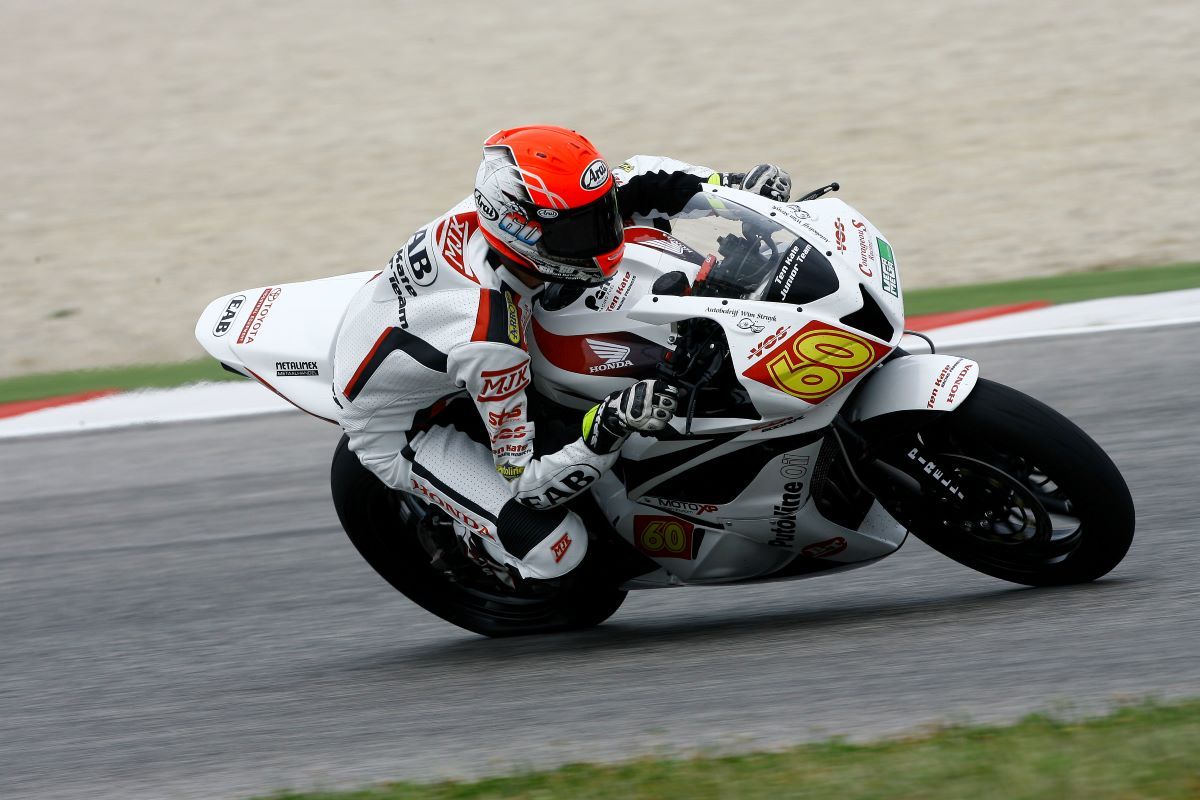 Michael van der Mark en el Europeo Superstock 600 en 2012. Fuente: Gold & Goose