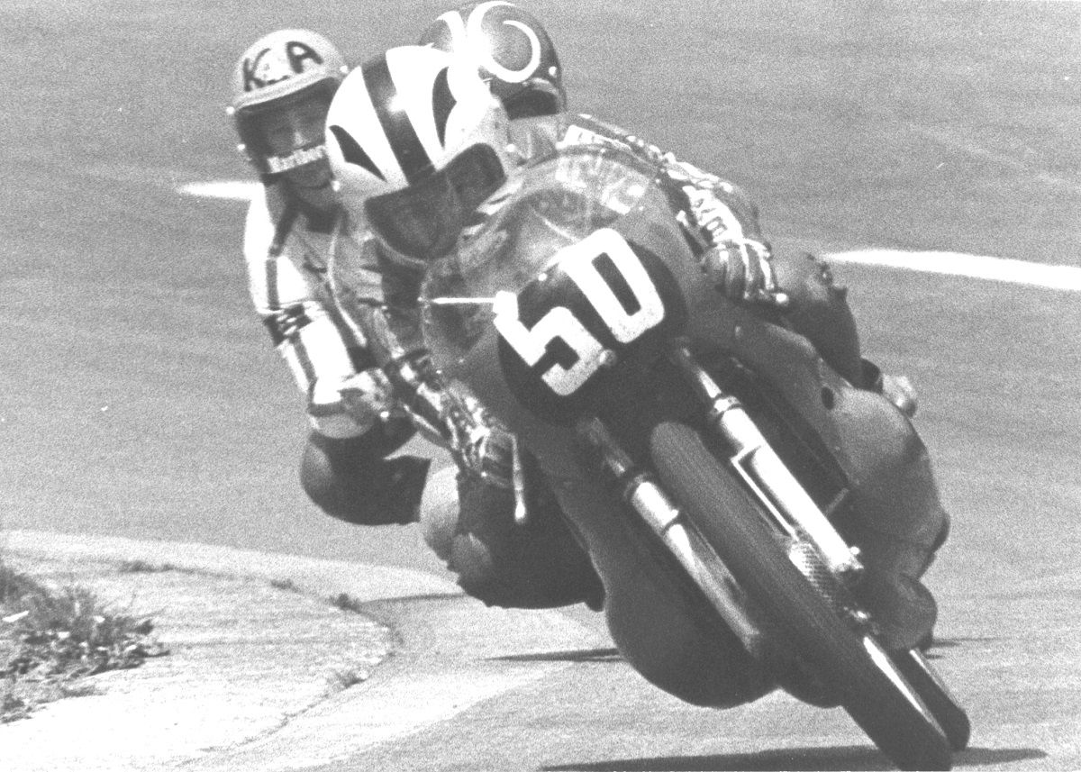 Ángel Nieto en la Carrera del GP de Bégica de 1973 en el circuito de Spa-Francorchamps. Credit: Maurice Büla © FIM