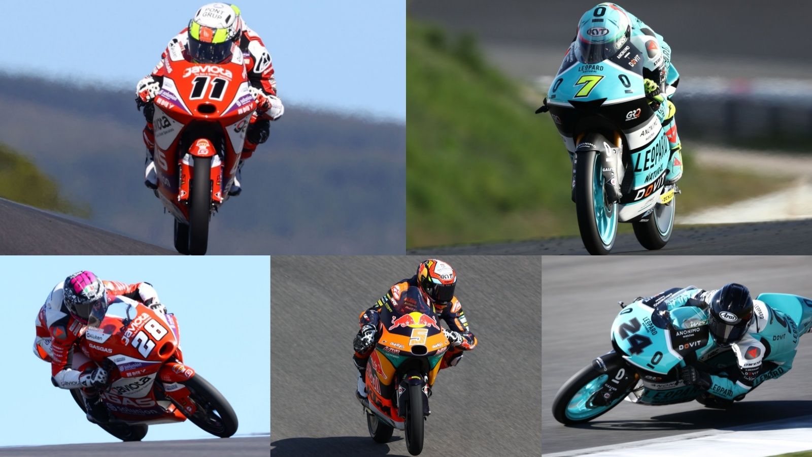 Algunos de los favoritos a Moto3 2022 son Sergio García, Dennis Foggia, Izan Guevara, Jaume Masià y Tatsuki Suzuki