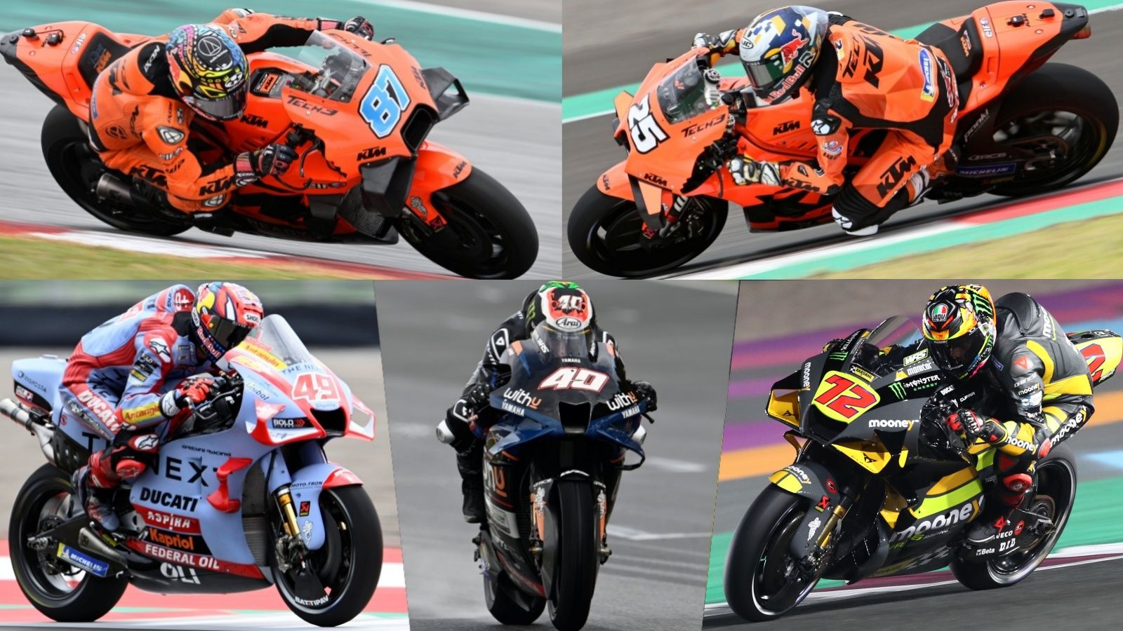 Los 5 rookies de MotoGP 2022 son Remy Gardner, Raúl Fernández, Fabio Di Giannantonio, Darryn Binder y Marco Bezzecchi