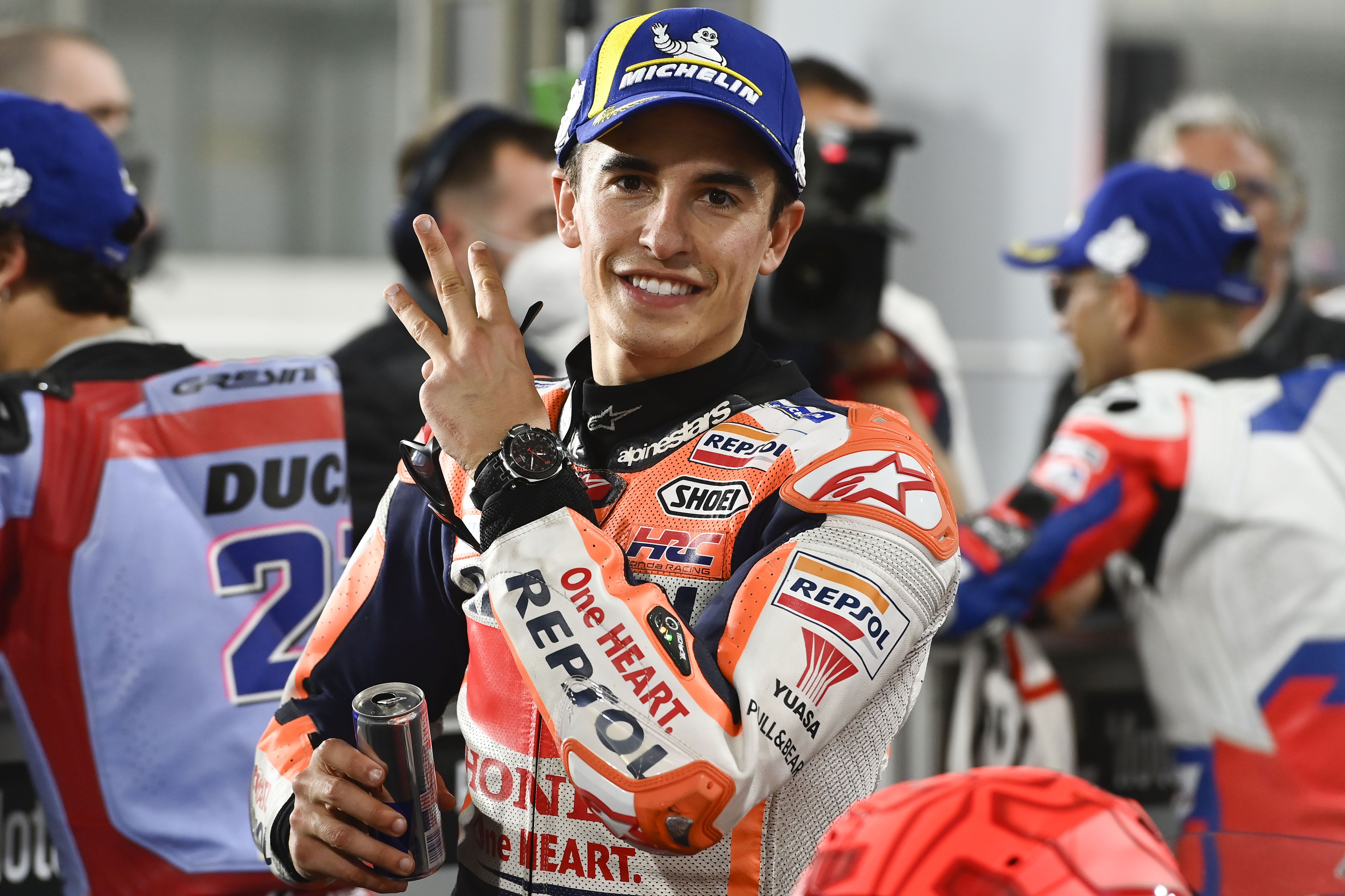 Marc Márquez partirá mañana desde la tercera posición en la parrilla de Qatar.