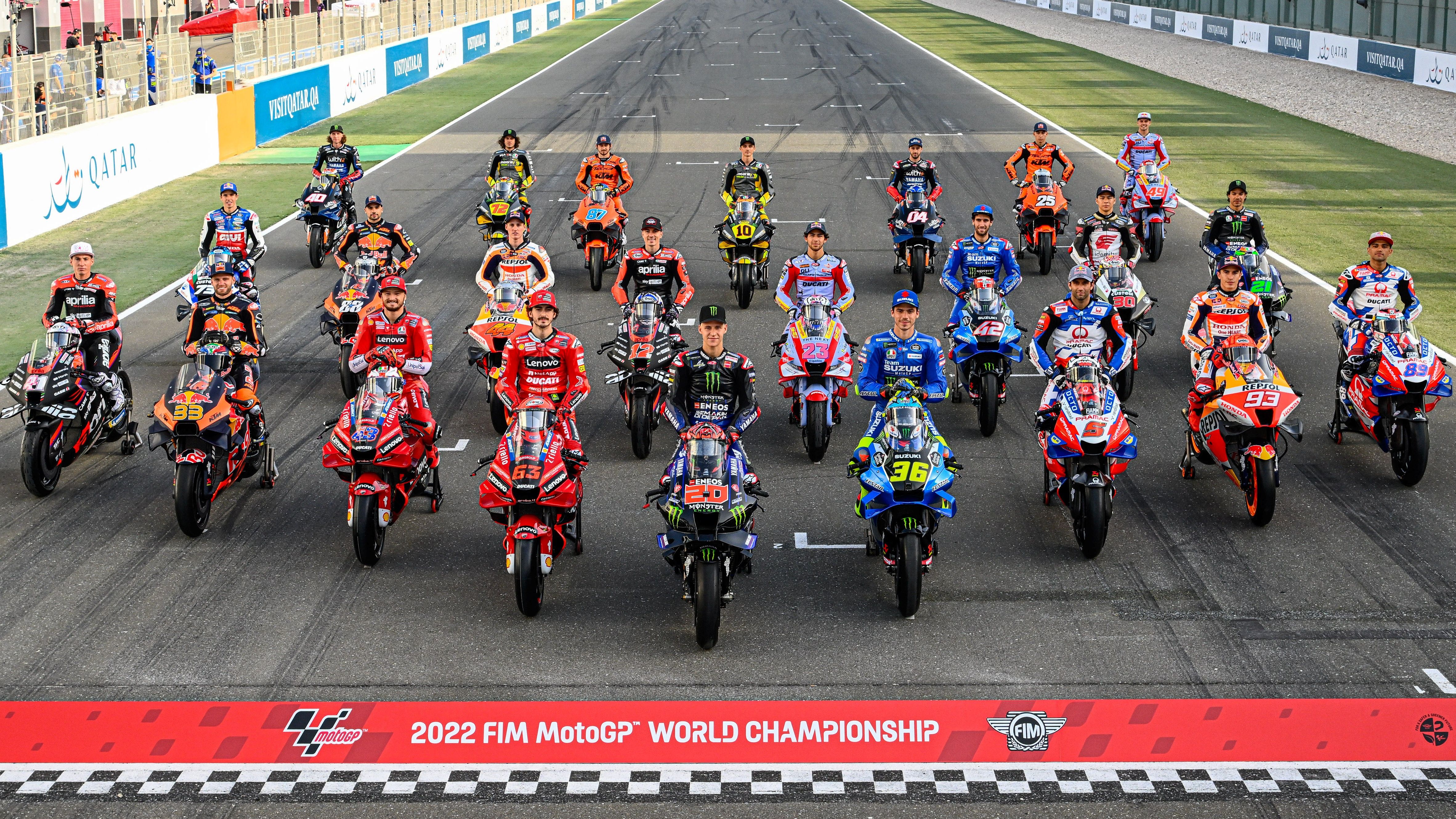 Todos los pilotos de MotoGP 2022