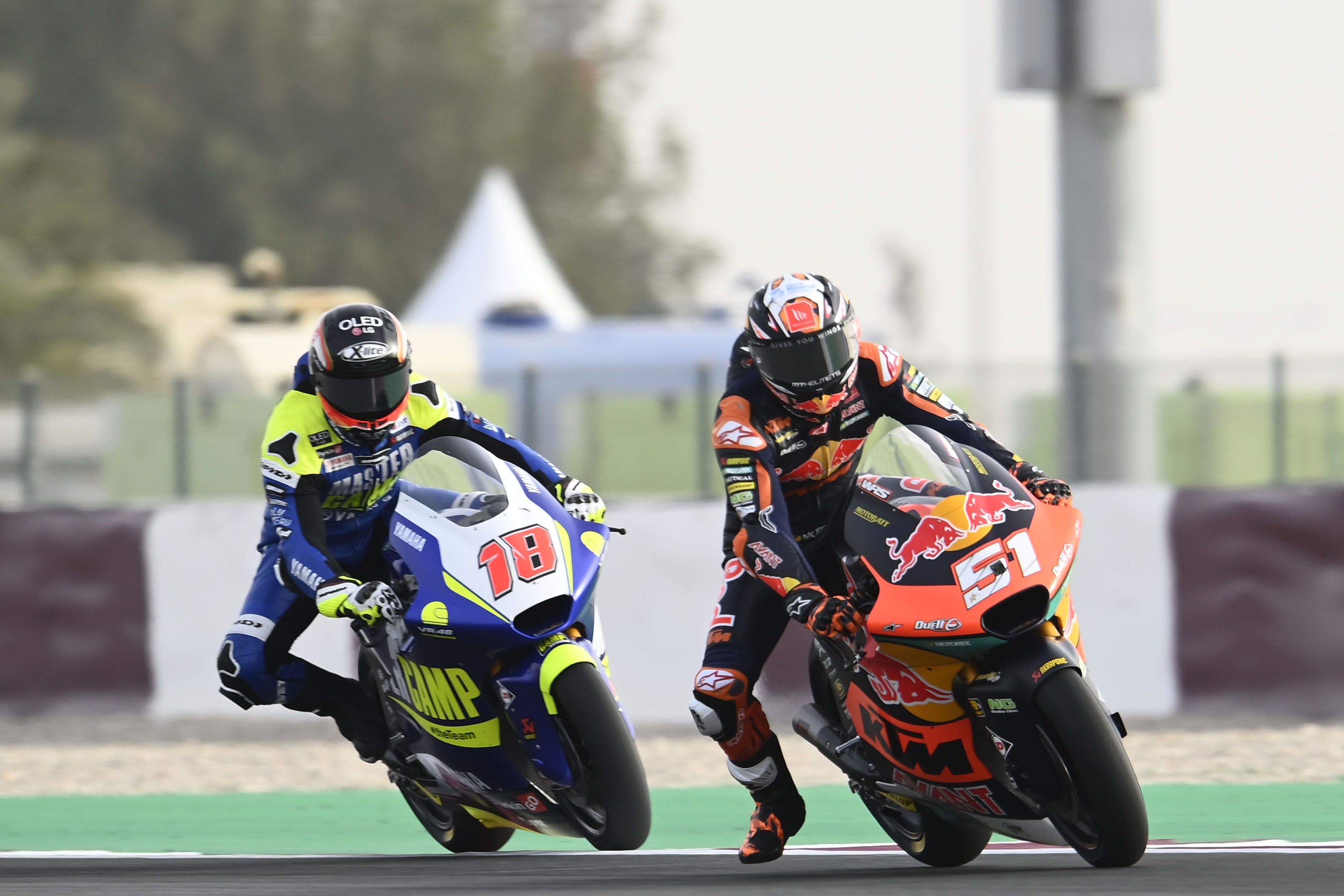 Pedro Acosta con Manu González a rueda