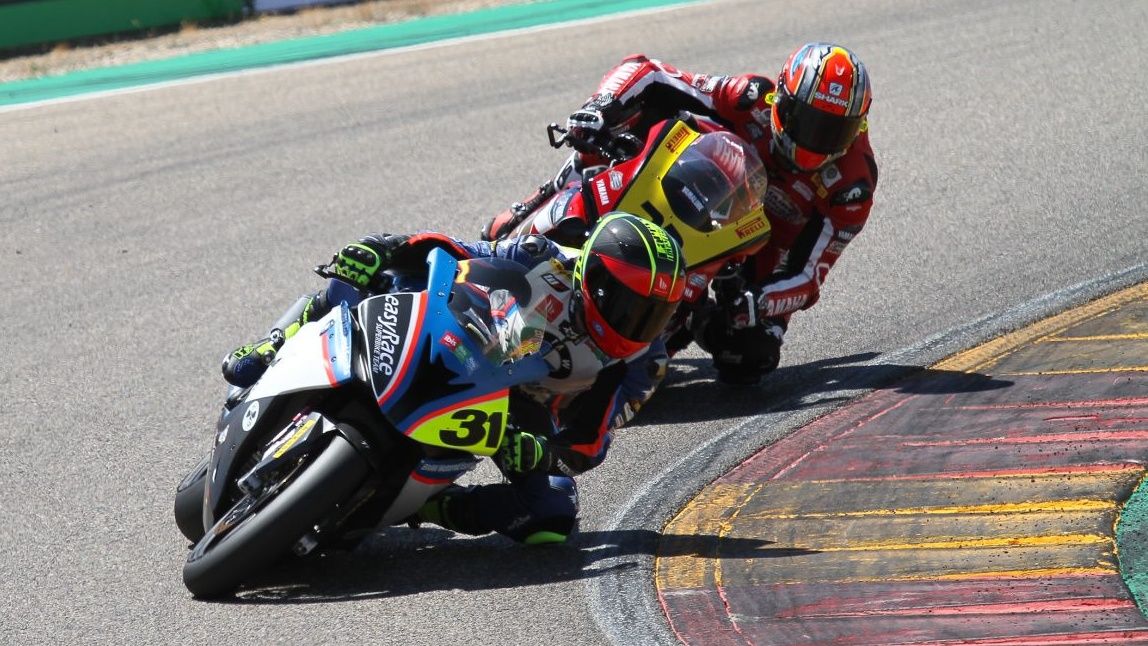 Carmelo Morales y Chris Ponsson, 2019, Aragón, ESBK Superbike