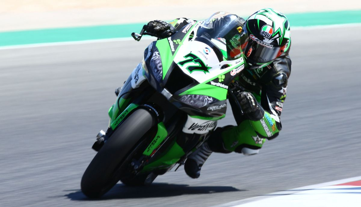 Maxi Scheib disputó el Mundial de Superbike 2020 con la Kawasaki del Orelac