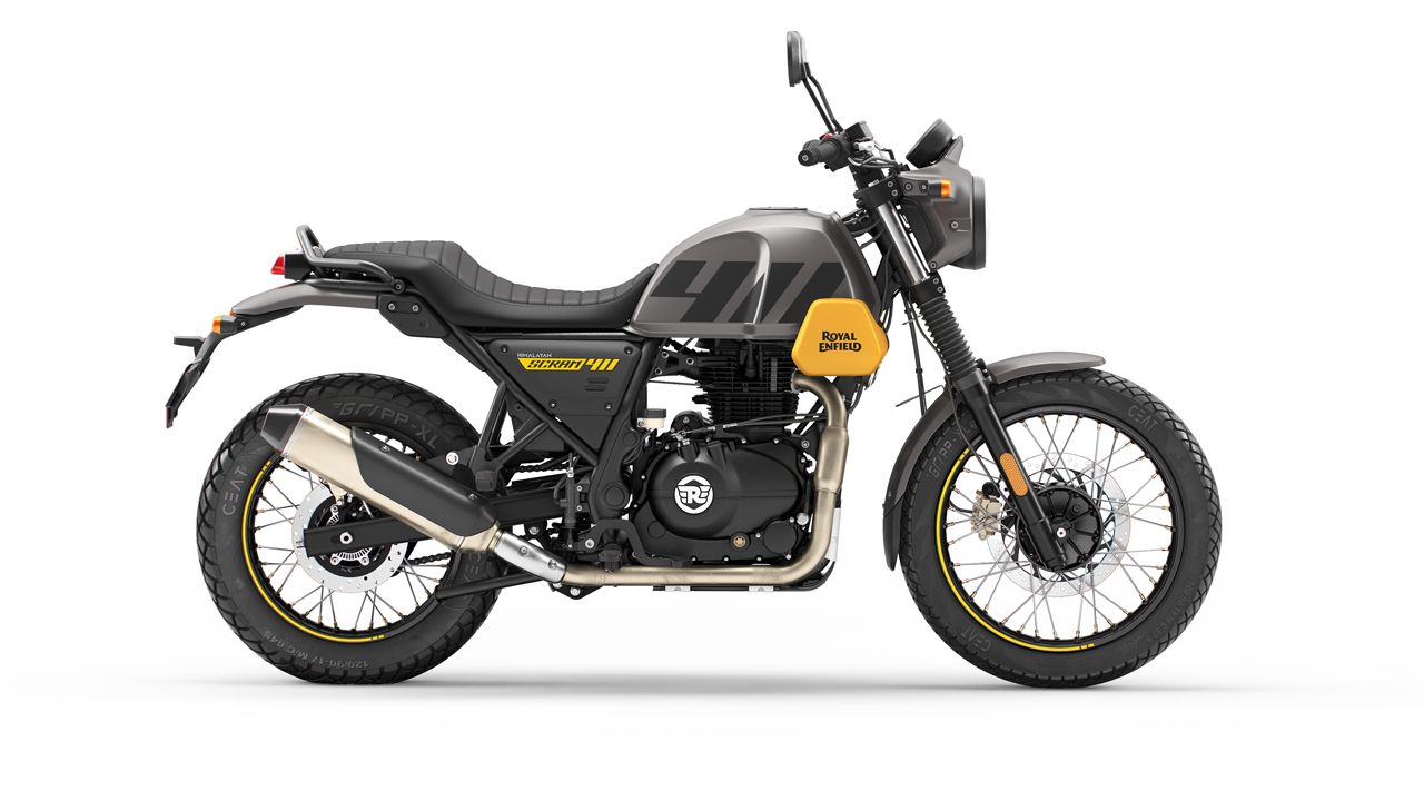 royal enfield scram 411 D2K BaseYellow 000