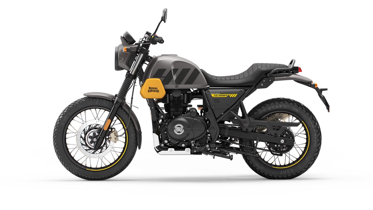 royal enfield scram 411 D2K BaseYellow 001