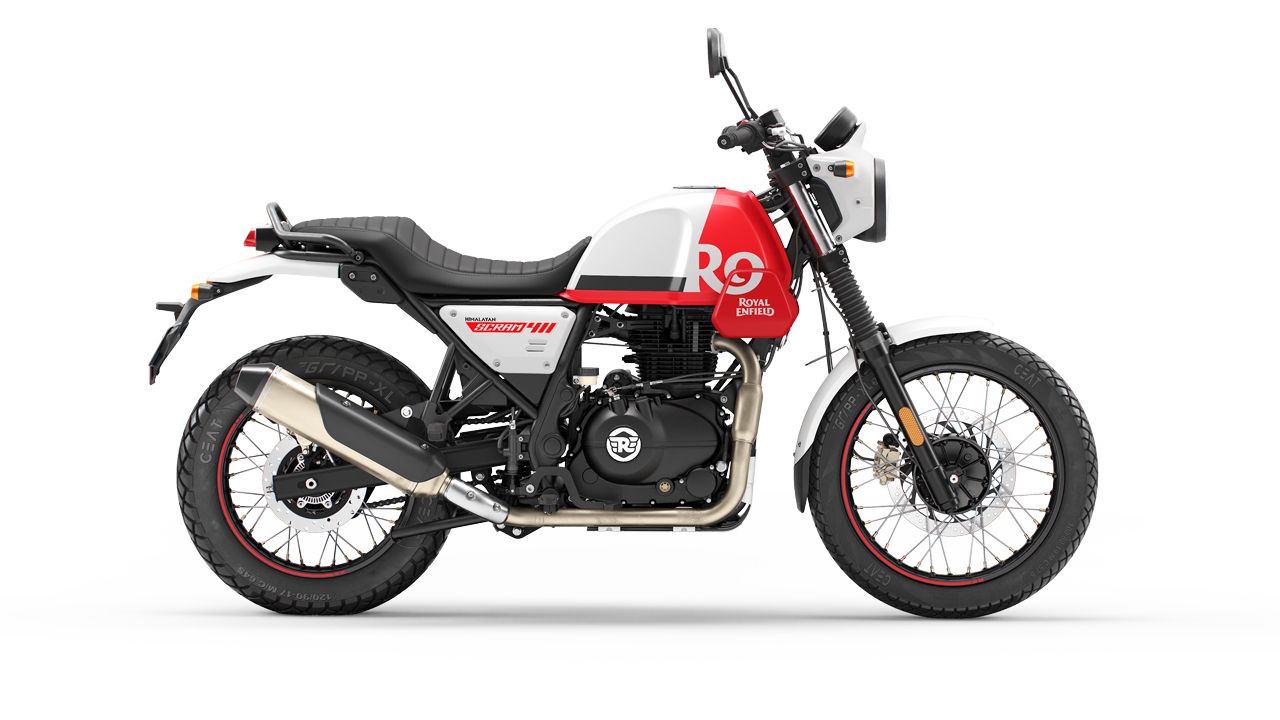 royal enfield scram 411 D2K Premium Red 000